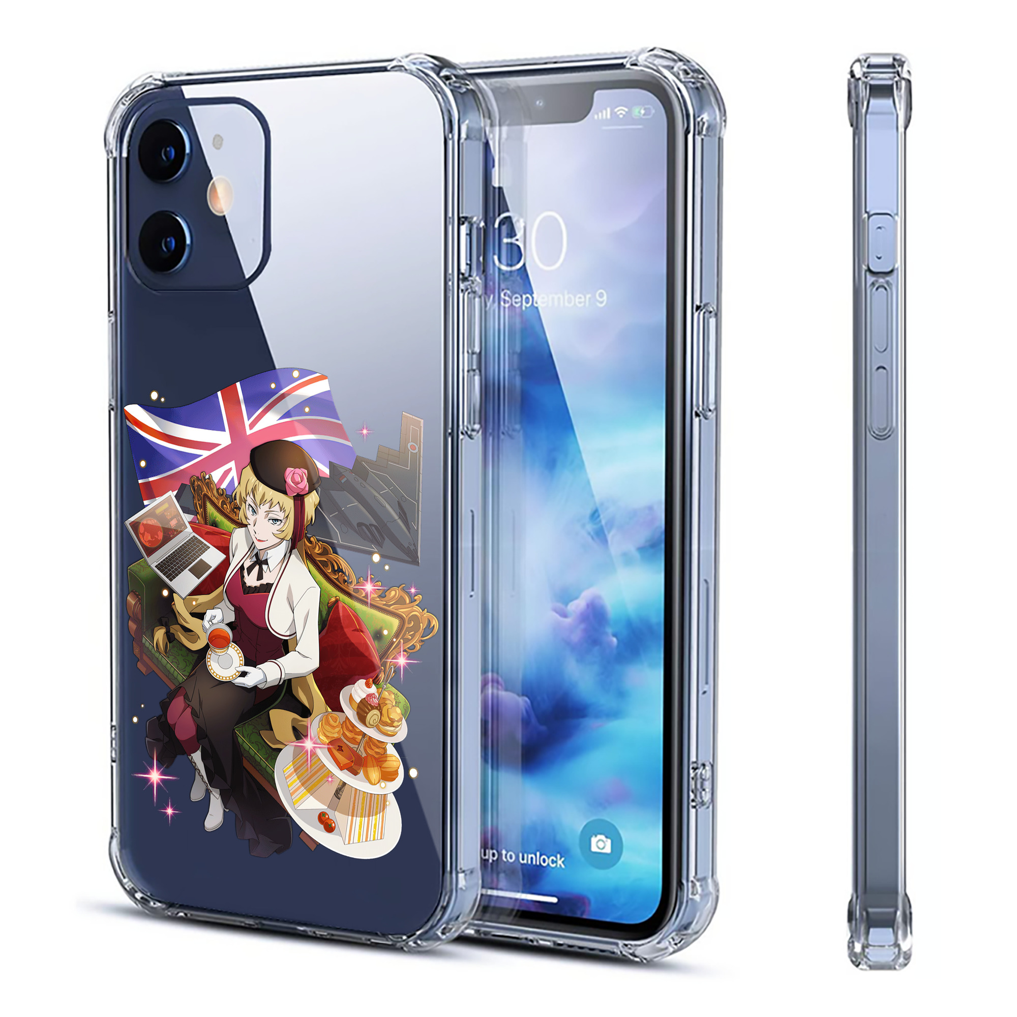 （画像用） 文豪ストレイドッグス Bungo Stray Dogs 【iPhone 12シリーズ対応】透明スマホケース（クリアソフトケース）